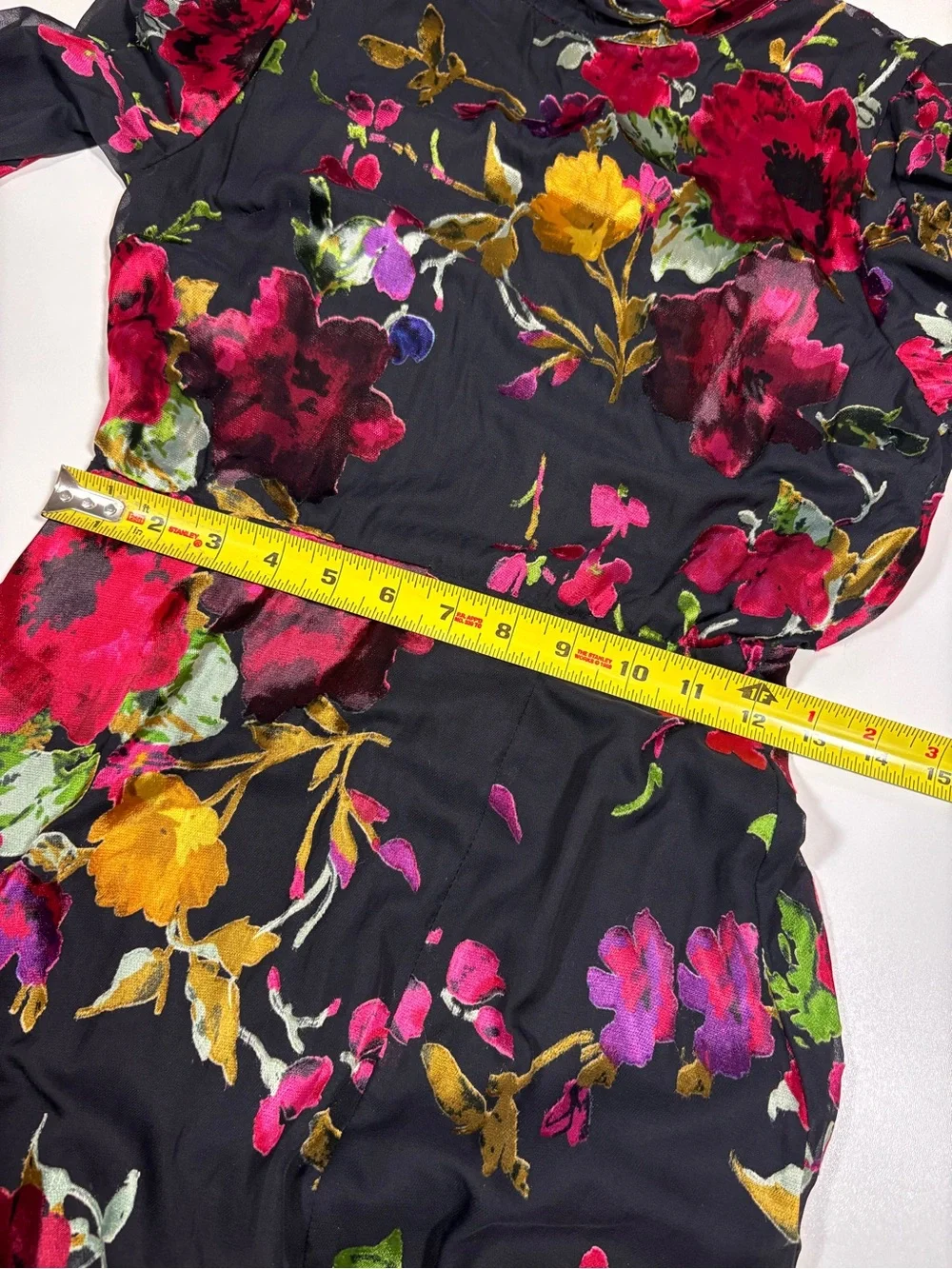 Lulus Graceful Arrival Black Floral Burnout Backless Maxi Dress Small